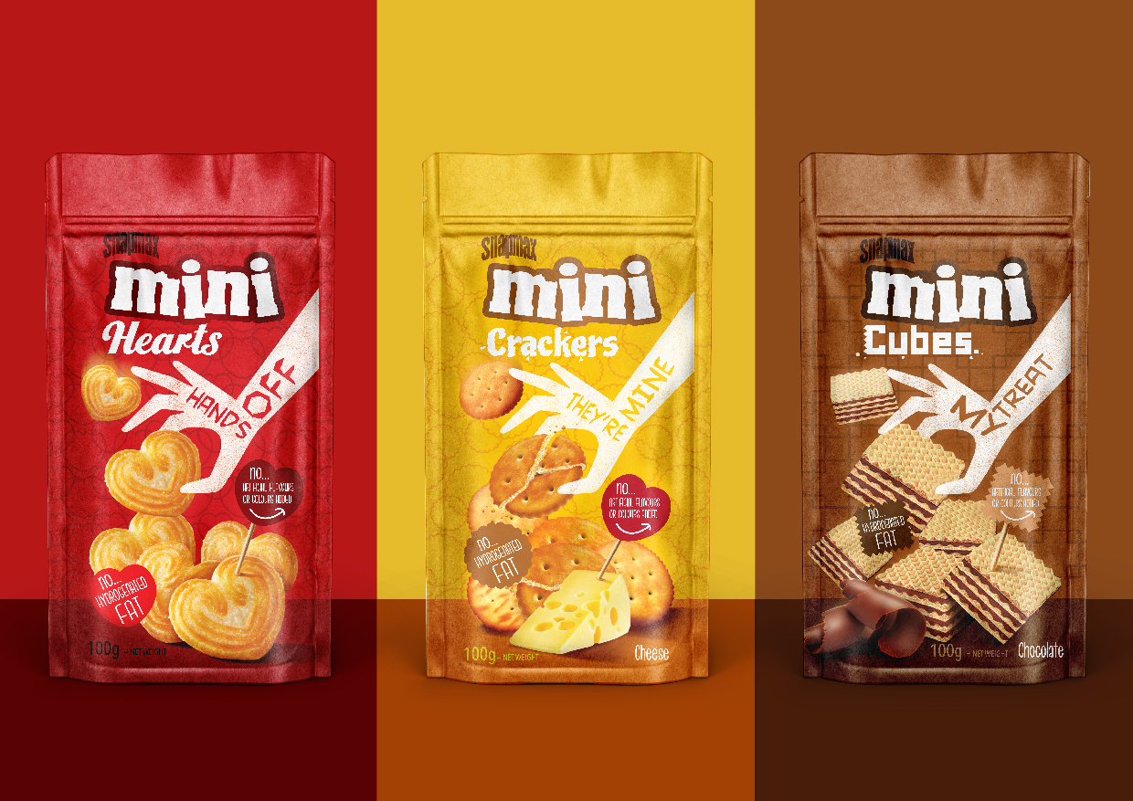 Brand Identity And Packaging Design For New Private Label Mini Snacks